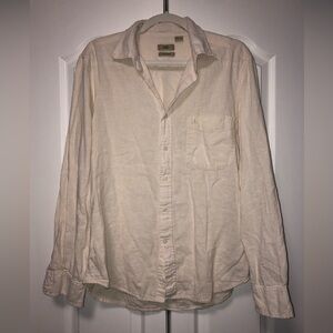 💸2/$25 or 3/$30 - Armi Genaro Casual Shirt 100% Cotton Linen-Like Size L